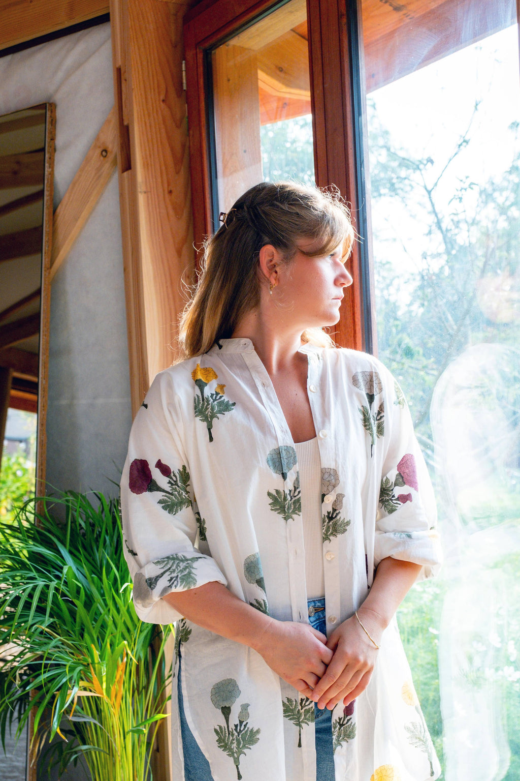 Duster Tunic Shirt ~ Marigold
