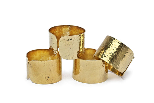Napkin Rings, brass