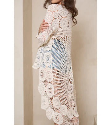 High Low Crochet Cover Up