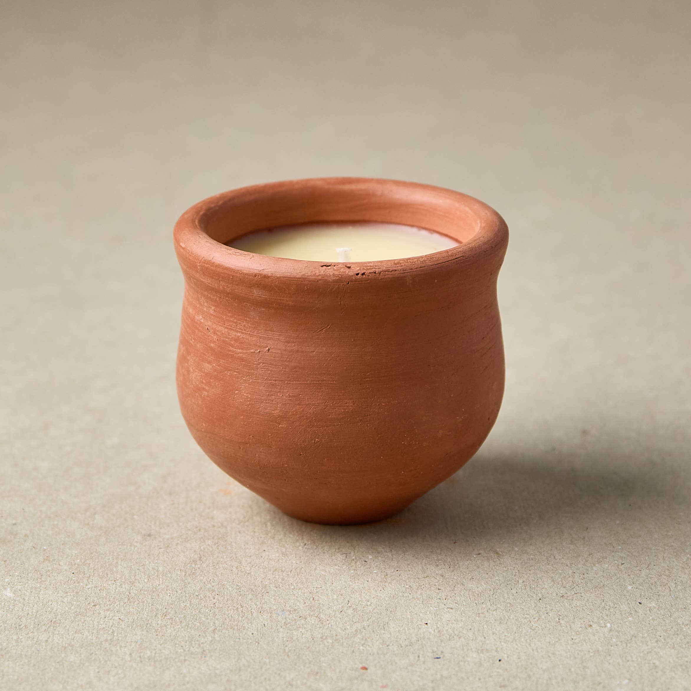 Handmade Indian Terracotta Pavani Candle - Original Scent