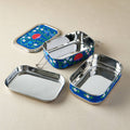 Stainless Steel - Tiffin-Style Lunchbox | Dark Blue Spring