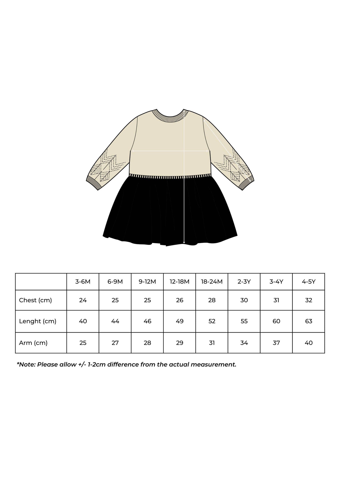 Christmas Baby / Kids Girl Knitted Dress 100% Cotton
