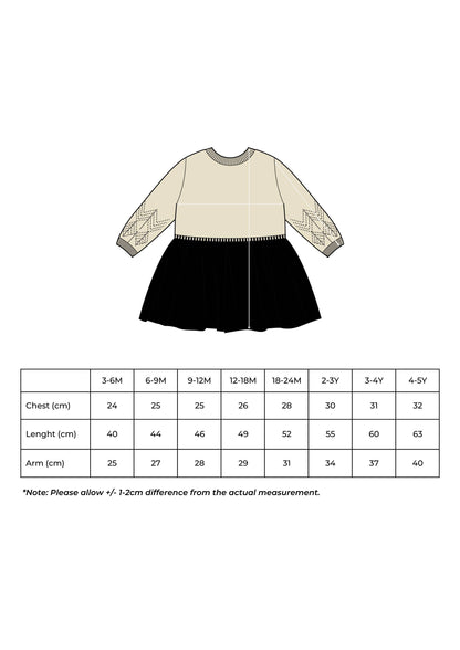 Christmas Baby / Kids Girl Knitted Dress 100% Cotton