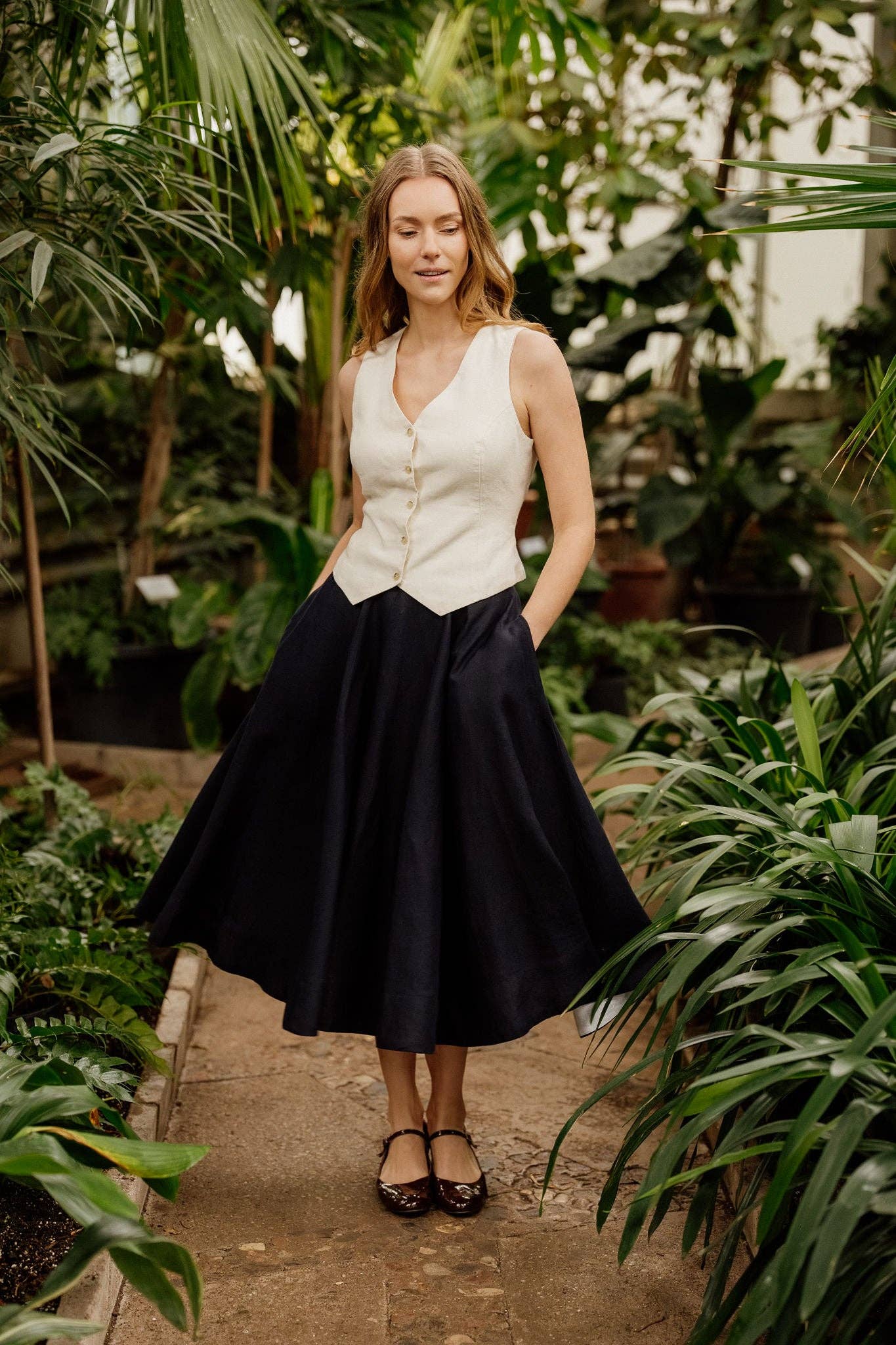 Wrap – Full-Circle Linen Skirt
