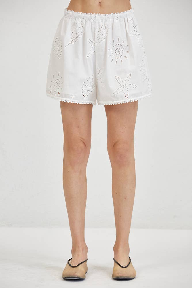 Lace Detail Leg Shorts