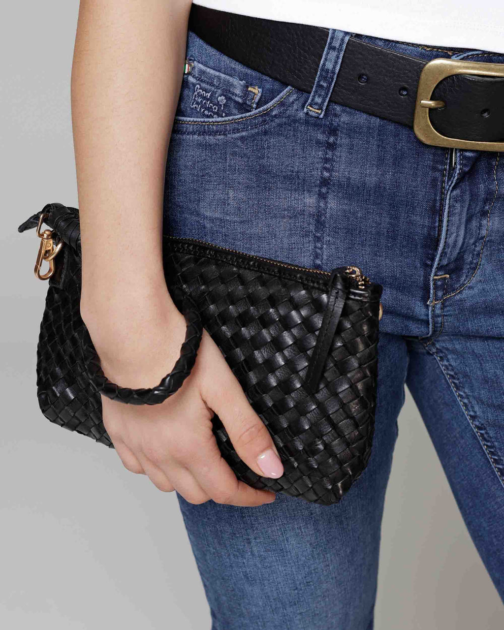 Fabrie | Woven Leather Crossbody Bag