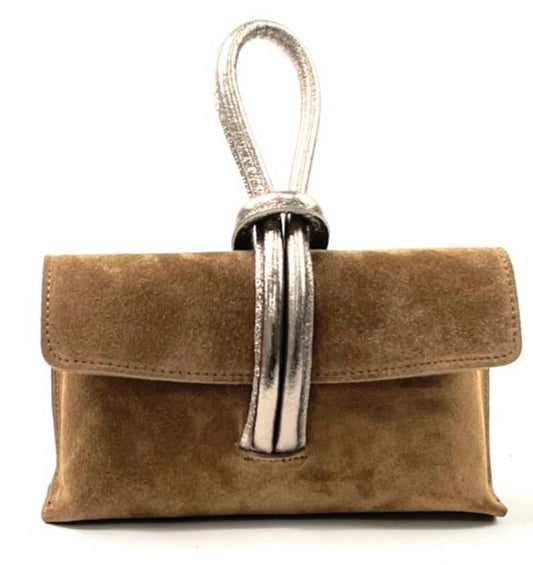 BETTY Suede & Metallic Crossbody Bag JIJOU CAPRI