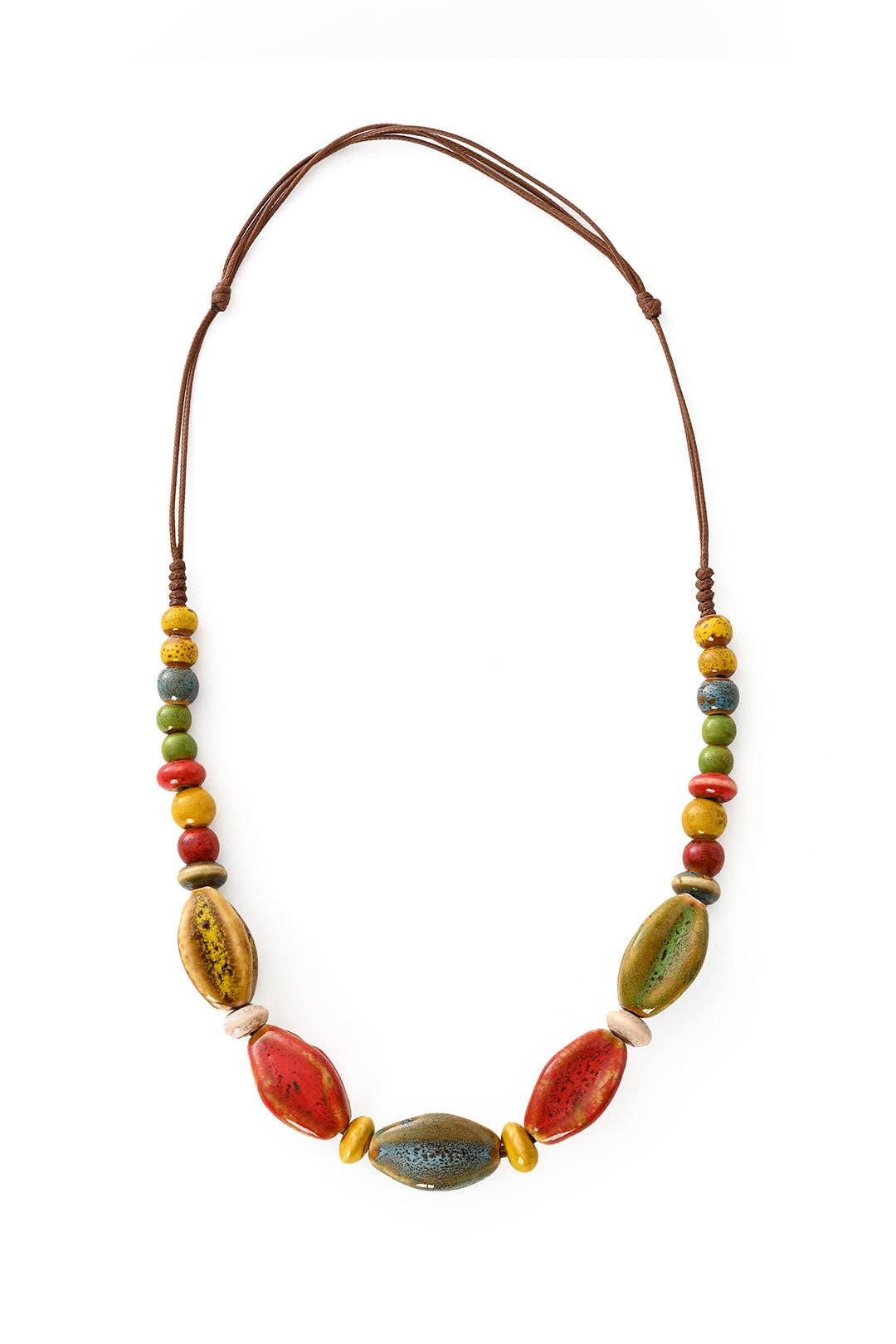 Ceramic Bead Adjustable Lulu Necklace