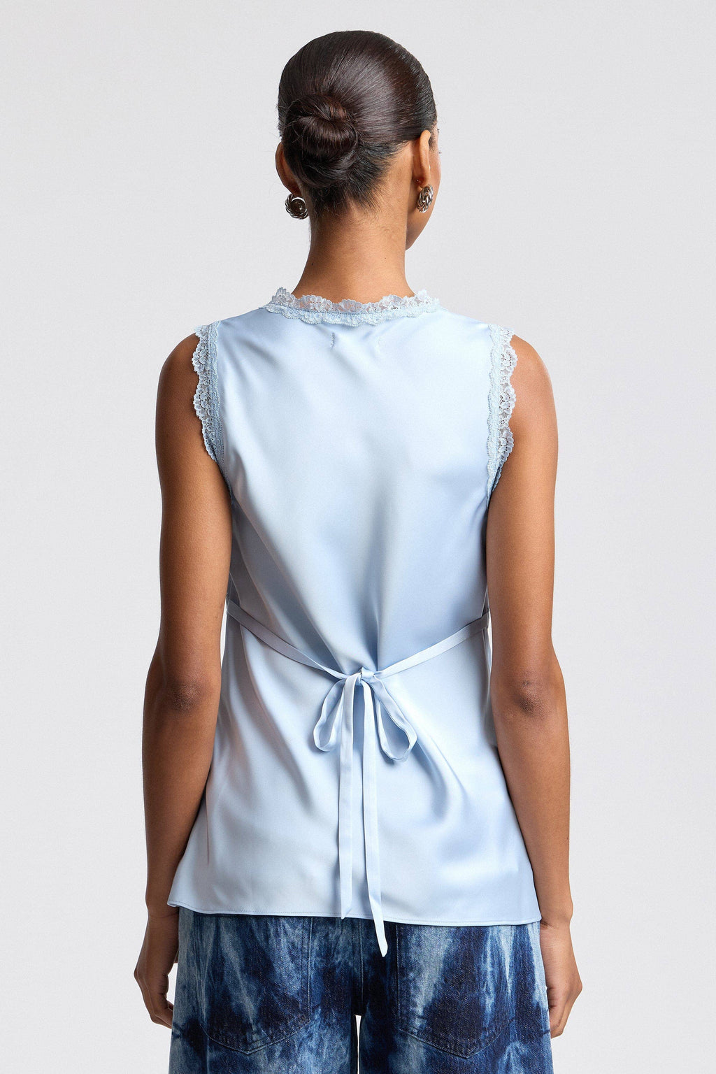 Lace Trim Empire Top