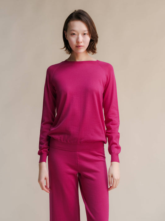 Extra Fine Merino Wool Crewneck Sweater