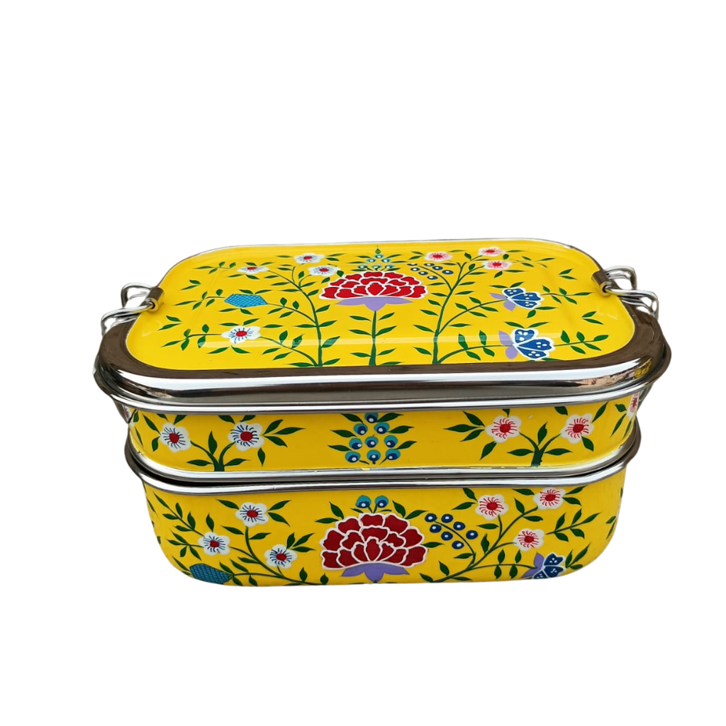 Stainless Steel - Tiffin-Style Lunchbox | Yellow Spring