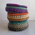 Round Bolga Basket - Assorted Colors