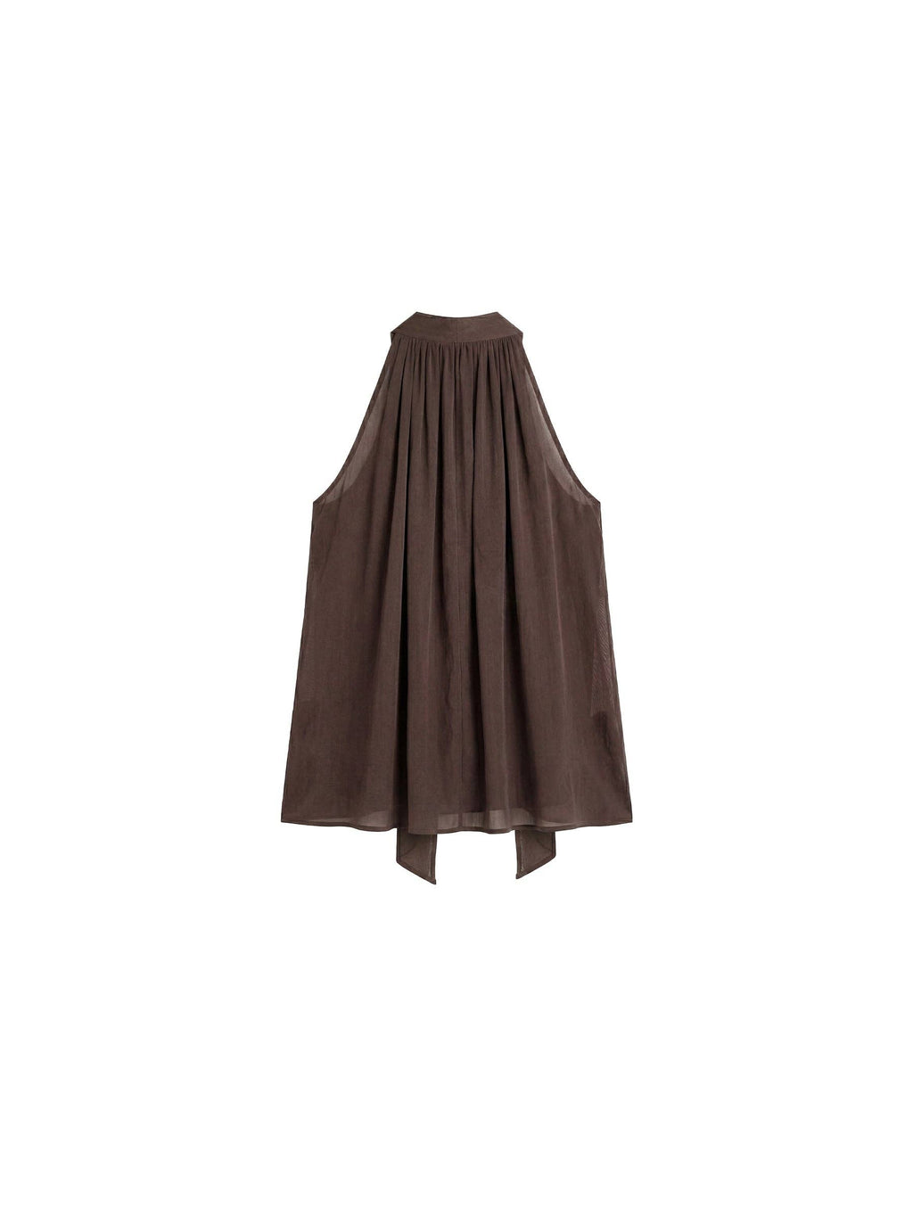 Halter Neck Keyhole Sleeveless Blouse