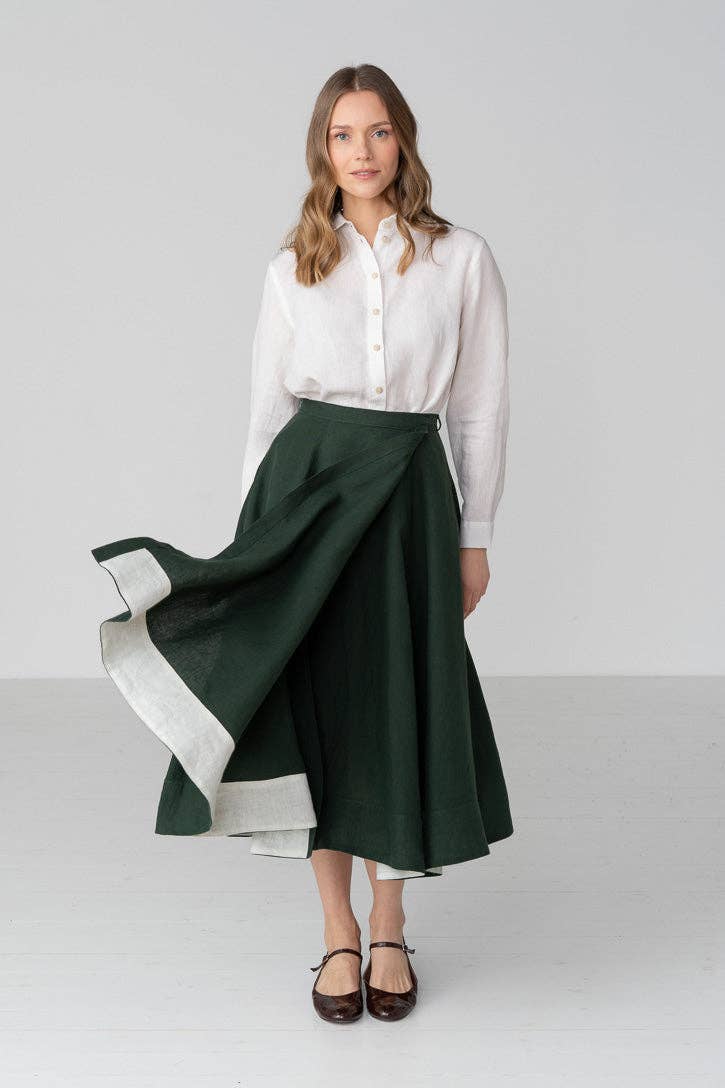Wrap – Full-Circle Linen Skirt