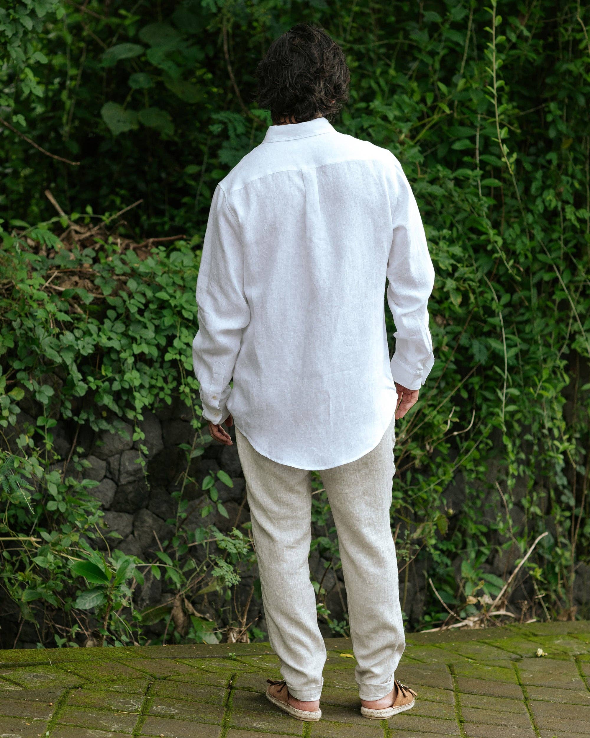 Linen Pants SOGLIO in Natural