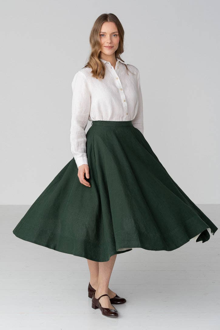 Wrap – Full-Circle Linen Skirt