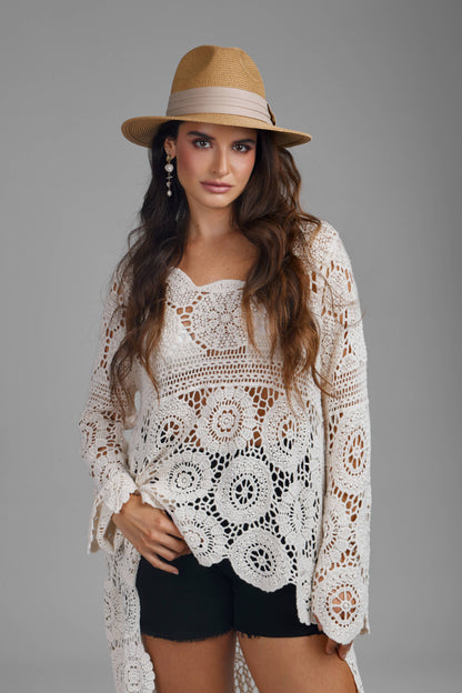 High Low Crochet Cover Up