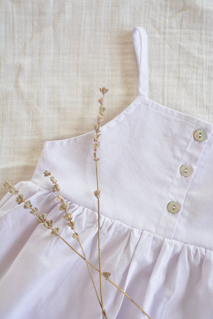 Baby / Girl Summer Dress 100% Cotton Lilac
