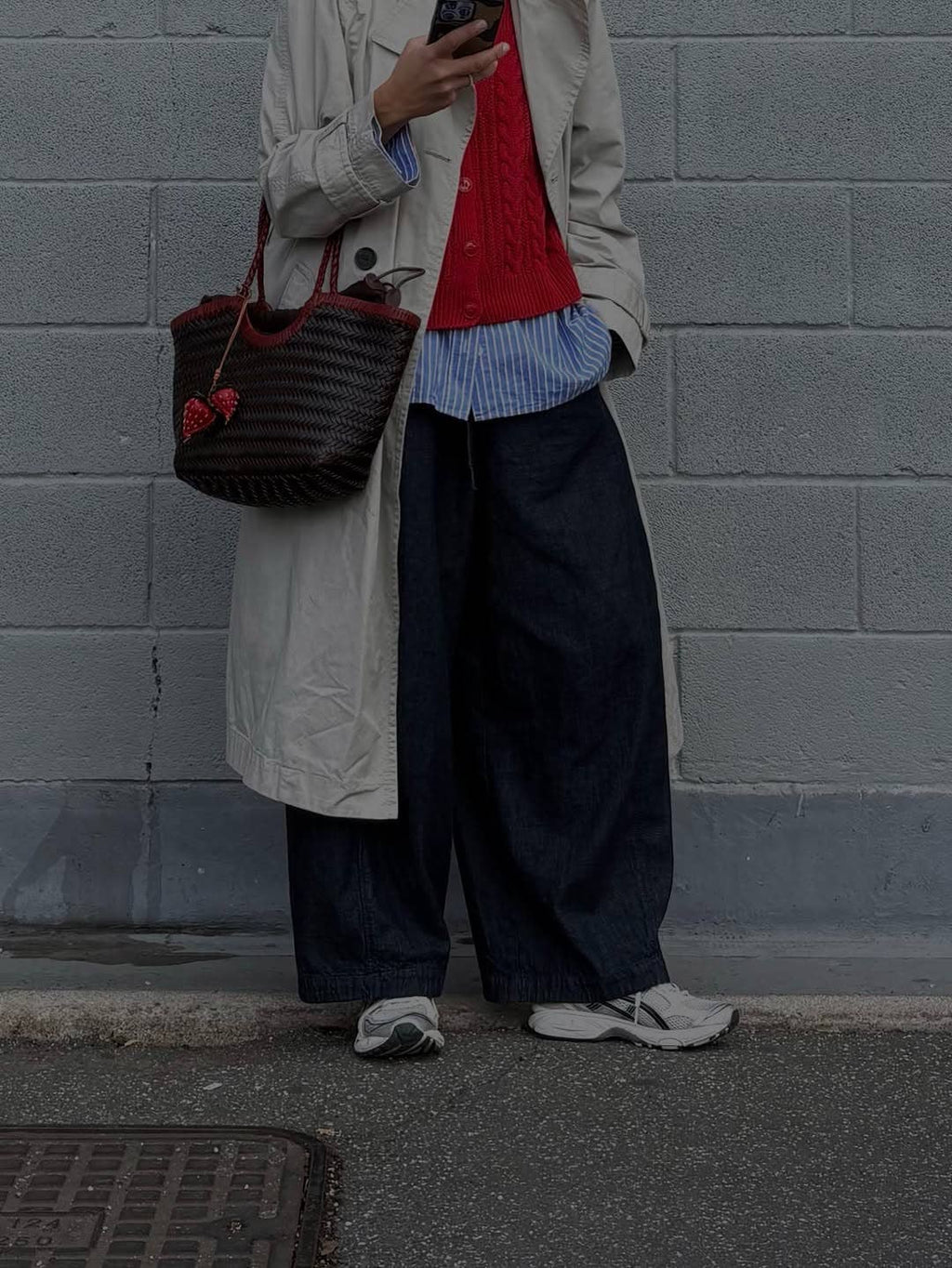 Handwoven Bicolor Tote Bag