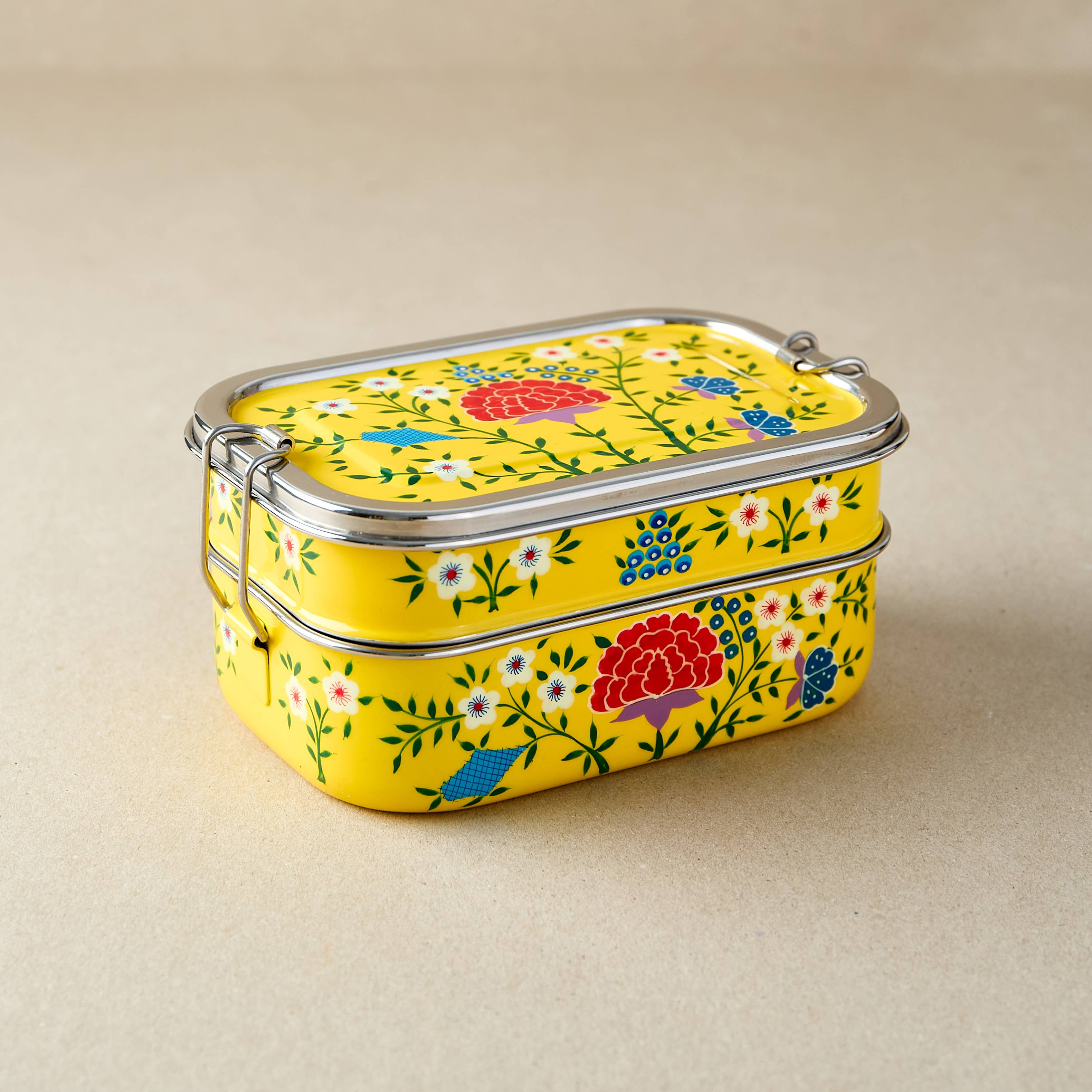 Stainless Steel - Tiffin-Style Lunchbox | Yellow Spring