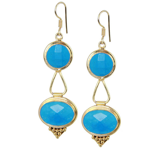 Gemstone Lantern Earring