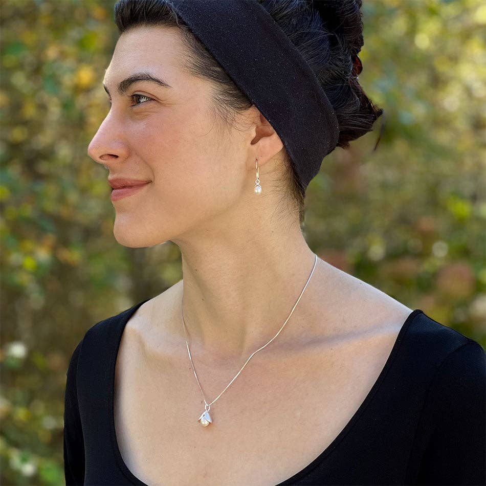 Acorn Pearl Necklace