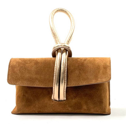 BETTY Suede & Metallic Crossbody Bag JIJOU CAPRI