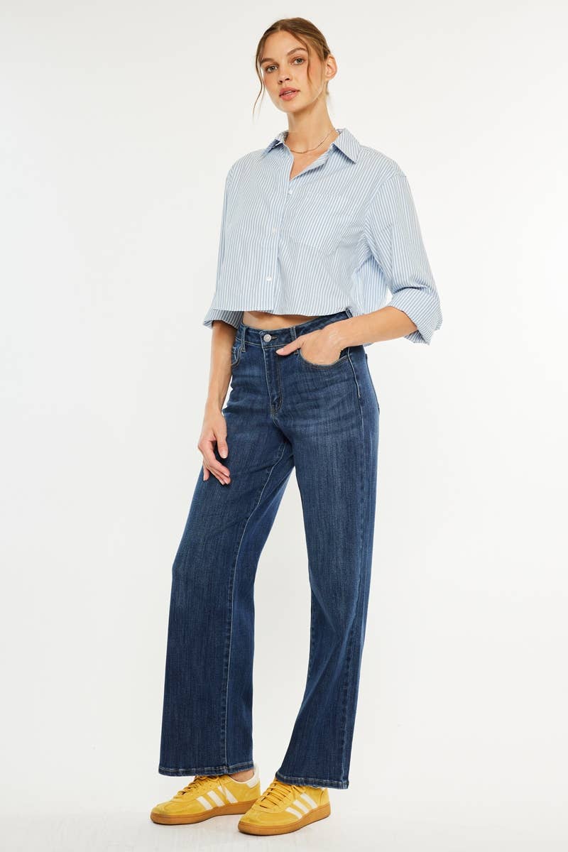 High Rise Wide Leg Jeans