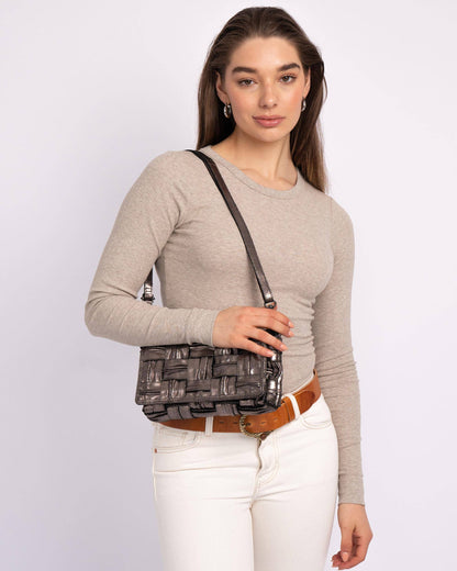 Dries | Metallic Leather Crossbody Bag