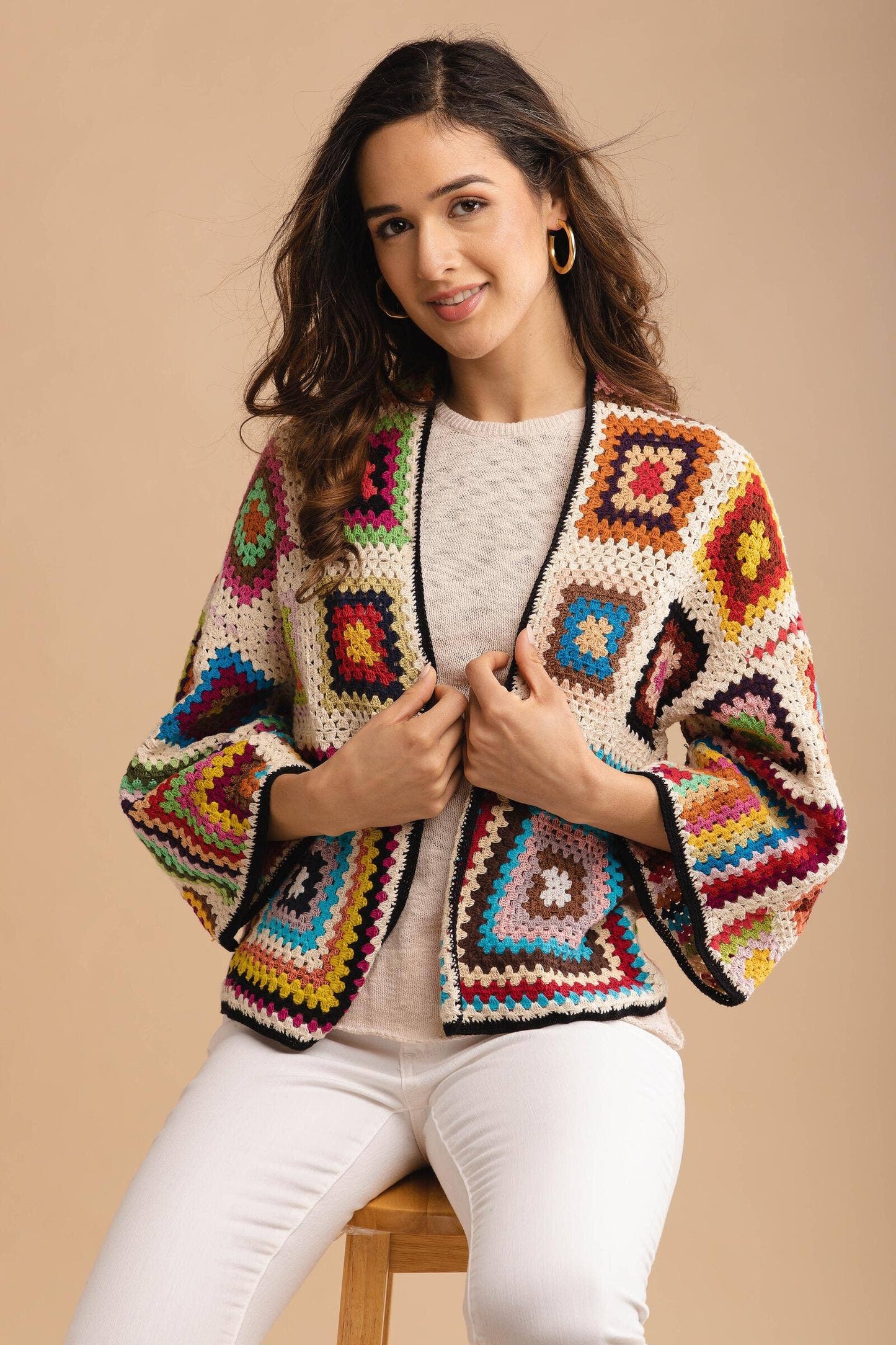 Granny Crochet Jacket Short