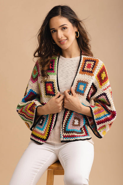 Granny Crochet Jacket Short