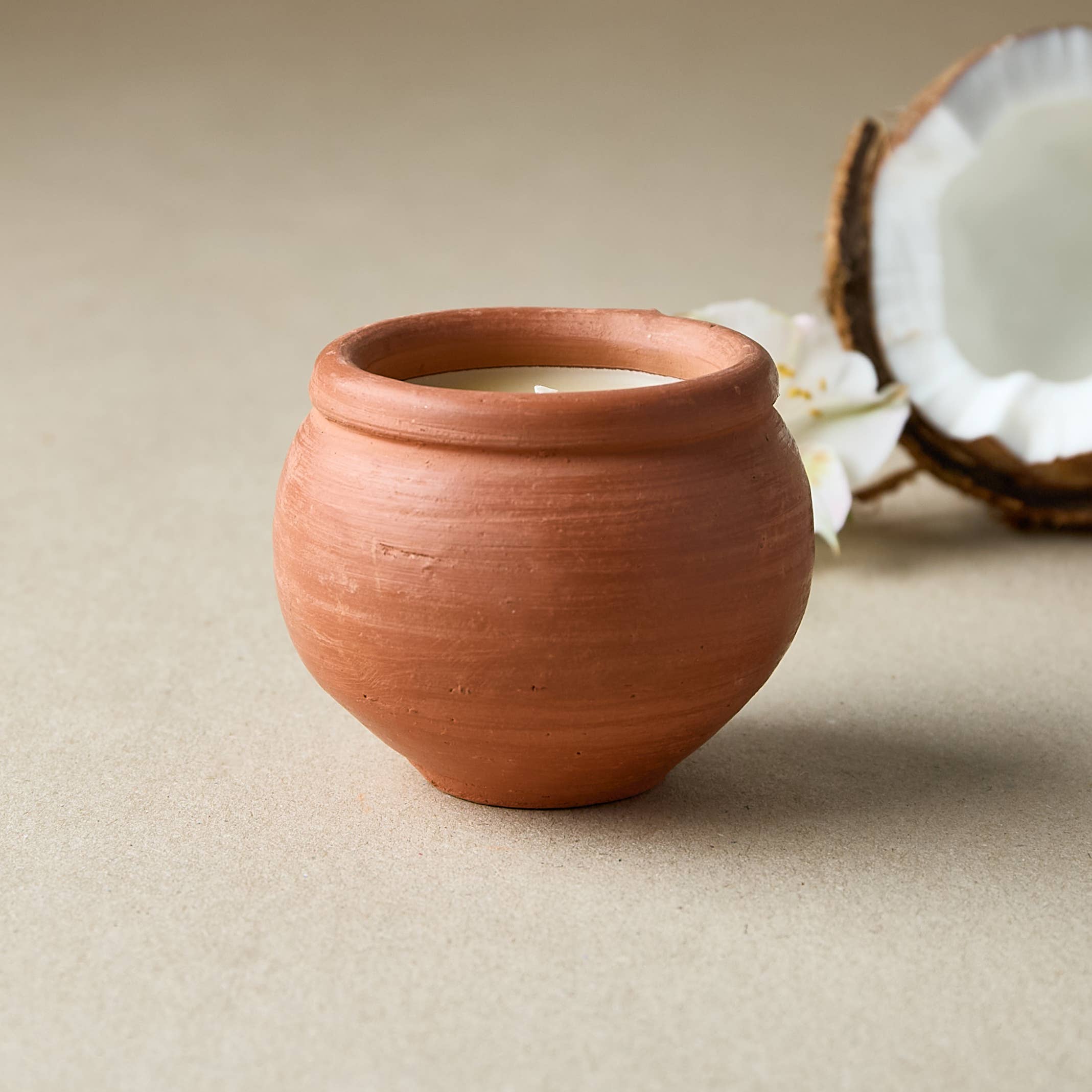 Handmade Terracotta Candles - Box of 3 Original Scent, Karan
