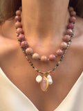 Tourmaline Rhodonite Necklace