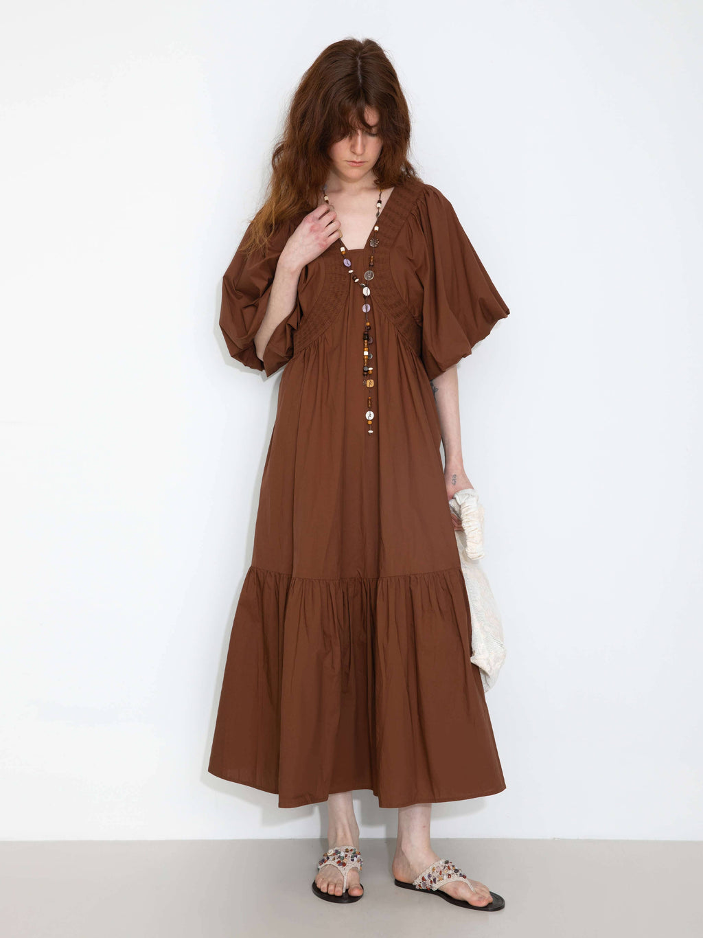 Puff Sleeve Vacation Dress