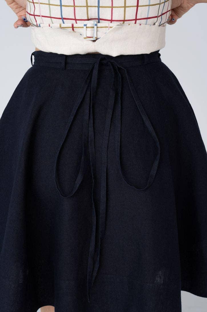 Linen Wrap Skirt