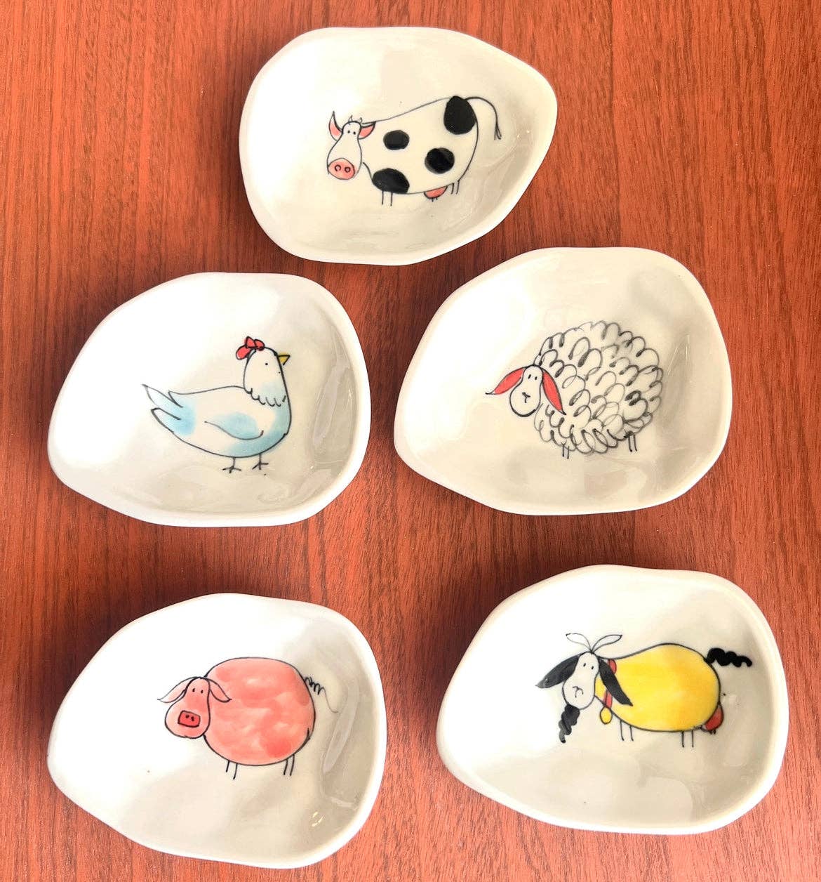 Jewelry Bowls, hand painted in Bat Trang, Vietnam