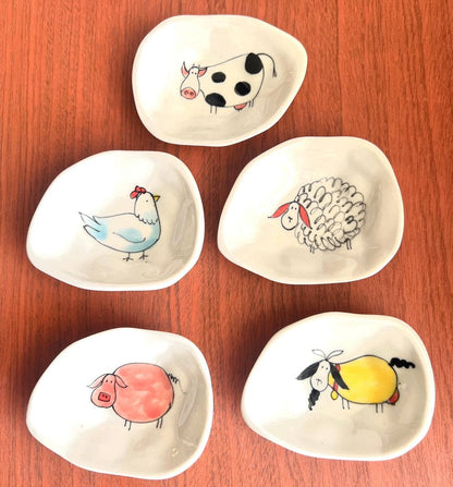 Jewelry Bowls, hand painted in Bat Trang, Vietnam
