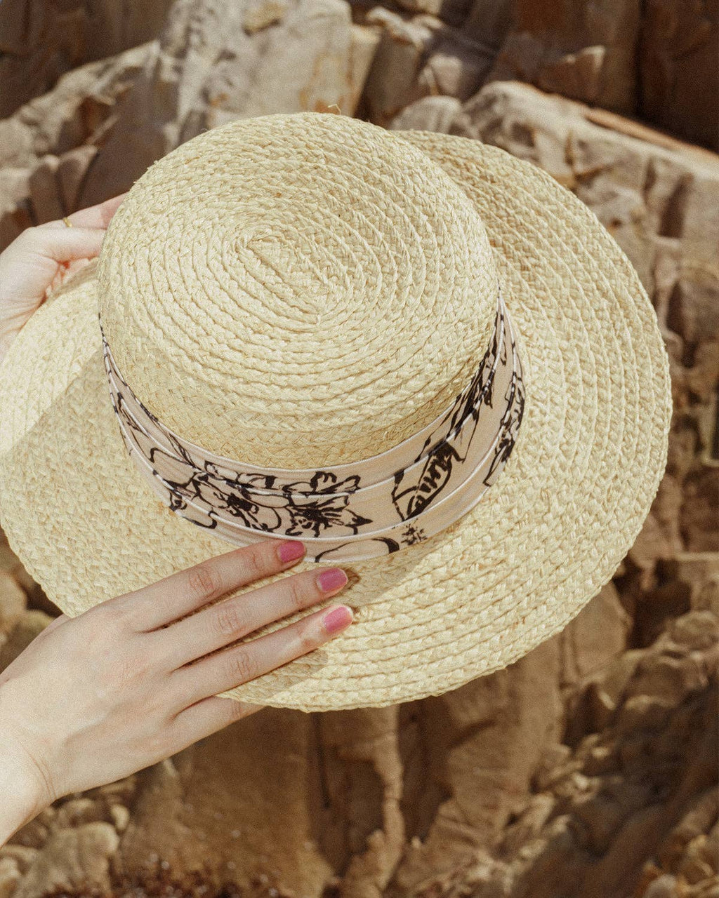 Island Sun Hat with Ribbon Band