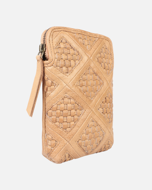 Milder | Full Grain Leather Crossbody Phone Zip Bag Women