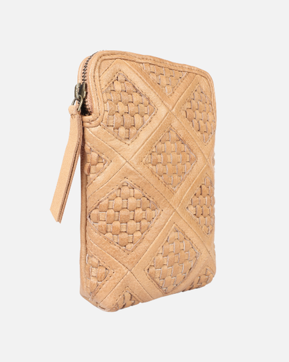 Milder | Full Grain Leather Crossbody Phone Zip Bag Women