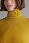 Lightweight Turtleneck in Mustard