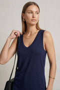 100% lyocell V-neck tank top