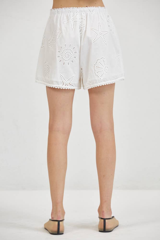 Lace Detail Leg Shorts