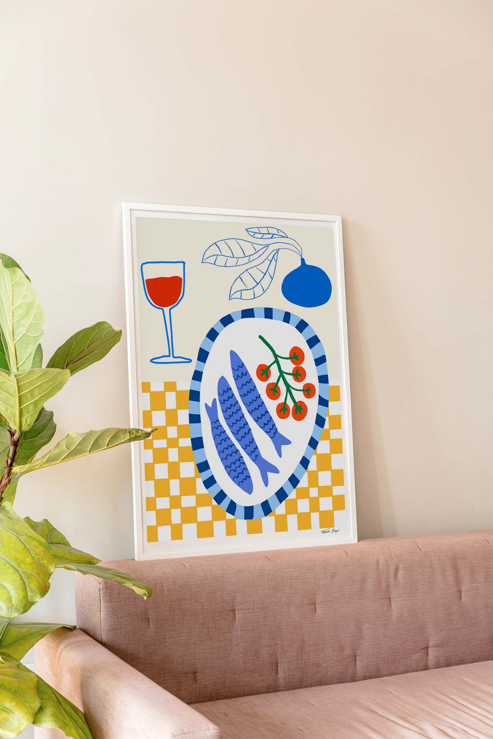 Sardines Dinner Fine Art Print
