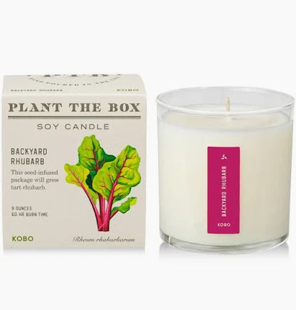 Plant The Box Rhubarb Candle